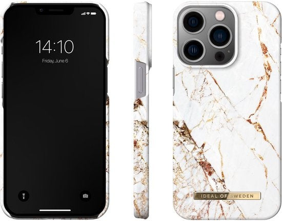 iDeal of Sweden Tasche passend für Apple iPhone 13 Pro - Kunststoffrückseite - Carrara Gold - 33b95841-3370-483f-bf8b-8e15f2dbb931_a617d132-2b03-4b25-9b0f-471afe2c1d2d