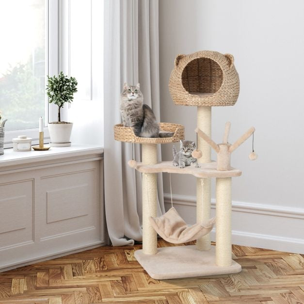 0783501297277 - Kratzbaum - Kratzbaum - Katzenkorb - 121cm hoch 0783501297277 - Kratzbaum - Kratzbaum - Katzenkorb - 121cm hoch