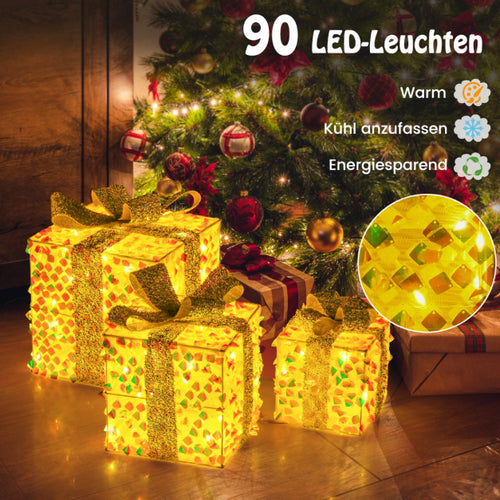 Beleuchtete Weihnachtsgeschenkboxen von Coast - PVC & Polyester - 5m Schnur - 25x25x25 cm - 353c0cee628603670773155003d4bafcffed235f_ea0e77fcjpg_92aa40d6-0b37-42ed-814f-1faaa18240aa