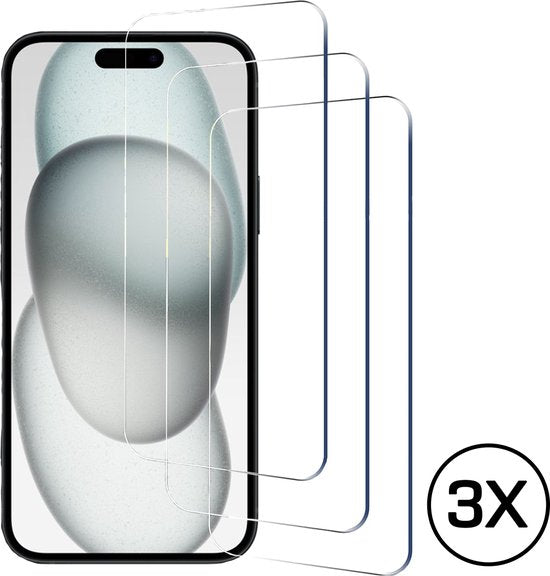 8721008703657 - Displayschutzfolie passend für iPhone 15 plus 15 pro max - Gehärtetes Schutzglas - Transparent und kratzfest - Gehärtetes Glas - 3 Stück 8721008703657 - Displayschutzfolie passend für iPhone 15 plus 15 pro max - Gehärtetes Schutzglas - Transparent und kratzfest - Gehärtetes Glas - 3 Stück