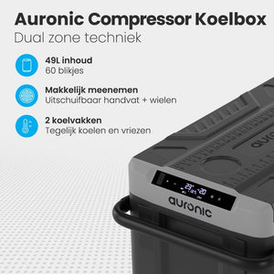Auronic Kompressor Kühlbox Elektrisch 12V und 230 Volt - Auto - Gefrieren und Kühlen - Kühlbox - 49L - Kühlbox - Grau - 380d9a0696d65516fbb6835eb7812e40fed28ac1_Enriched_product_image