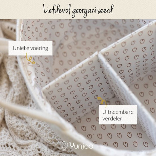 Yunioo Wickeltasche und Wickelkorb │ Windelkorb für Baby-Zimmer-Zubehör │ Windel-Organisator │ Nursery Aufbewahrungskorb │ Mutterschaft Geschenk Baby-Dusche │Spielzeug-Korb │ Creme - 38b4c11e0383c73800c7f31b5e25cc8a8bf966c8_Enriched_product_image_3d00a28a-ae9f-4173-9ef7-6168857efdaa