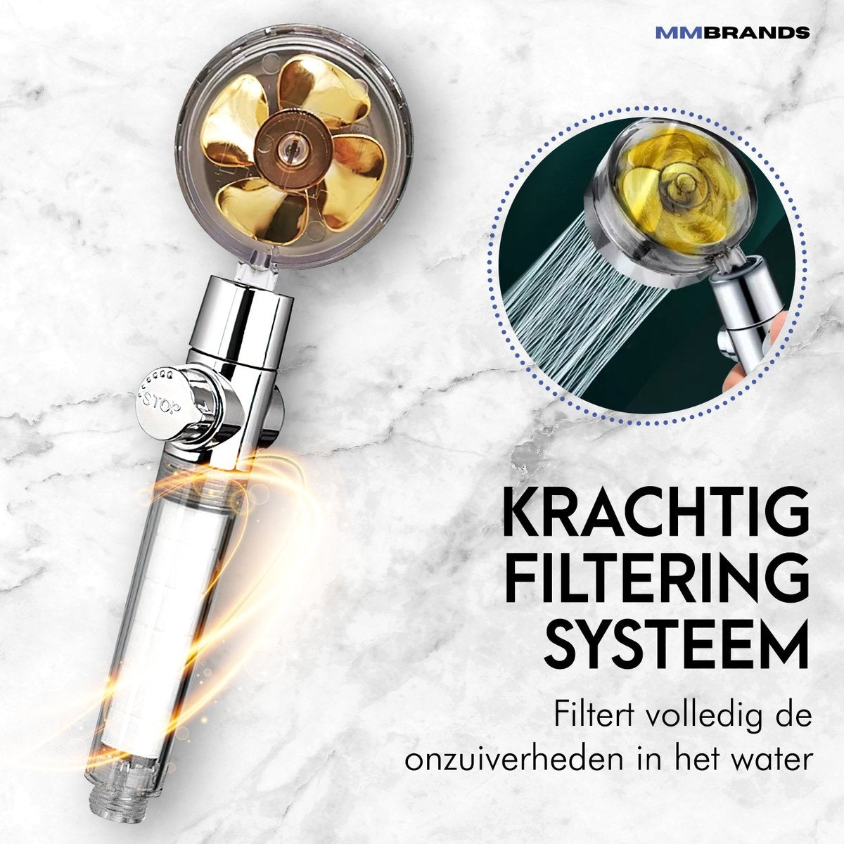 8720589588660 - Wassersparender Duschkopf - Hochdruck-Handbrause - Regenbrause Wassersparend 8720589588660 - Wassersparender Duschkopf - Hochdruck-Handbrause - Regenbrause Wassersparend