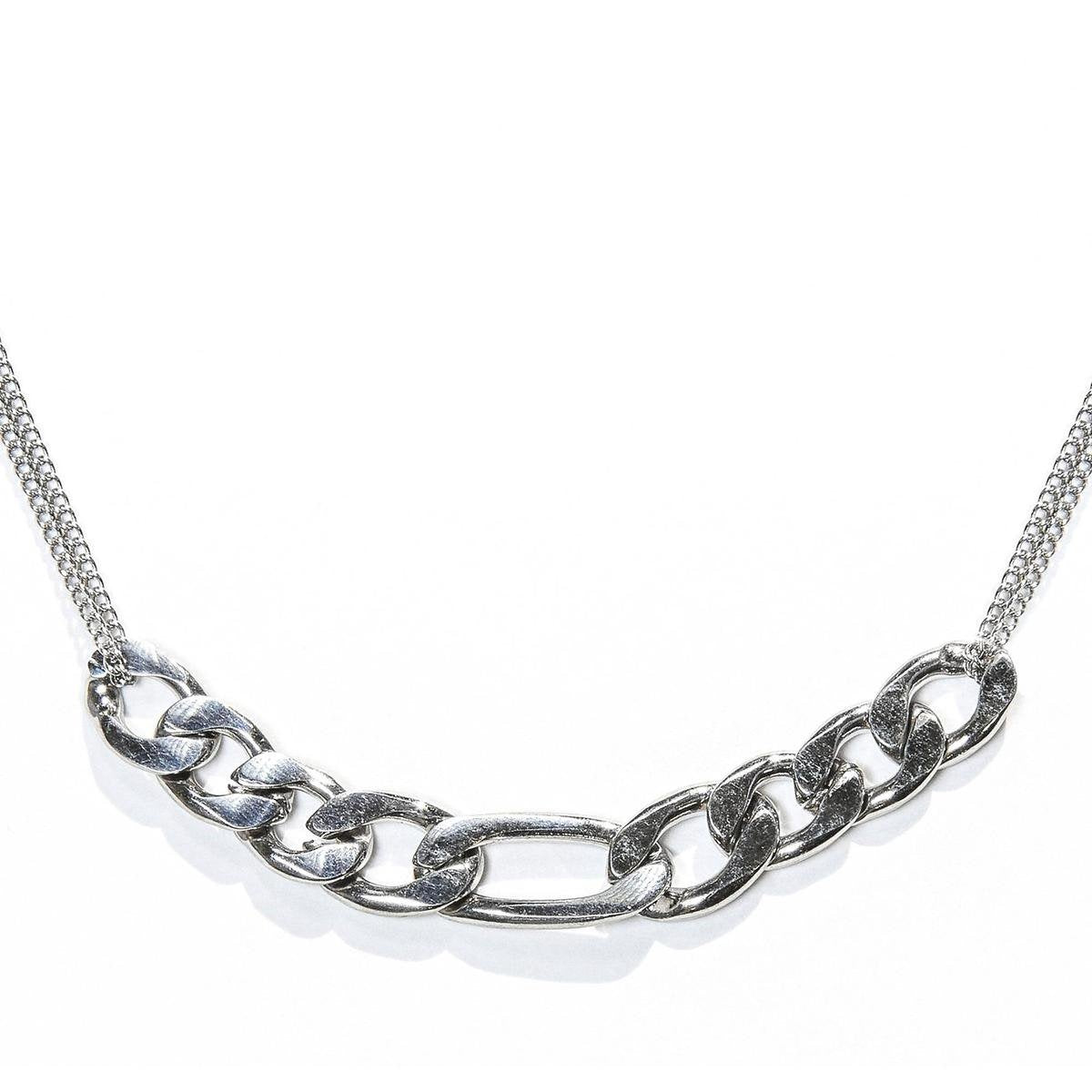 8720246687934 - Damenhalskette Romana Silber - Silberkette mit Glied - 18K Weißgold vergoldet - Halskette - Halskette - Schmuck - Accessoires - Damenhalskette mit Anhänger 8720246687934 - Damenhalskette Romana Silber - Silberkette mit Glied - 18K Weißgold vergoldet - Halskette - Halskette - Schmuck - Accessoires - Damenhalskette mit Anhänger