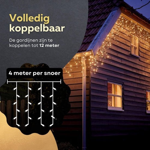 Giftmas Eiszapfen-Weihnachtsbeleuchtung - Weihnachtsbeleuchtung für den Außenbereich - 120 LEDs - 4m - Verkettbar bis zu 12m - Für Innen und Außen - 3f2d519d-1b69-4151-9301-fd1e68cb9ccc_b8245121-2298-4868-bec6-1796a2cbceb1
