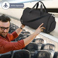 Coast - 2-In-1 Handgepäck - Tasche und Kleidung hängende Tasche - 50 Liter - wasserdicht - PU Reisetasche Kleidung Tasche - schwarz - 3faef7a0-313c-48d4-816b-30b38e9a60a7_be7d5da4-7040-4698-ba8c-94bbff965b99