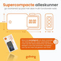 Goliving Emergency Radio - 17 x 9 x 4 cm - Tragbares Radio - Powerbank Solar aufrollbar - Taschenlampe aufladbar - Digitaler Wecker - Bluetooth - 10000 mAH - 80 dB - Schwarz - 405c56120a0478fad5a2293990543a870b8b86e2_Enriched_product_image