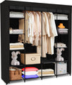 Brixy Wardrobe - Kleiderschrank - XXL - Kleiderschrank faltbar - 175 x 170 x 45cm - Campinggarderobe - Faltbarer Kleiderschrank aus Stoff - Schwarz - 41686c36c5c926d1f4133f6c82479b51e74a0b7b_Enriched_product_image_faf64b04-06b8-49b7-bf95-7250d64ac8f6