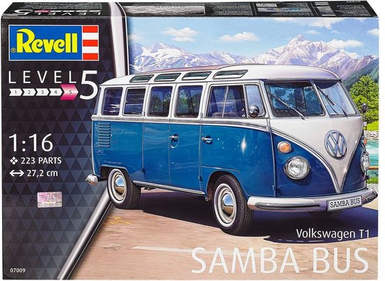 1:16 Revell 07009 Volkswagen VW Typ 2 T1 Samba Bus Plastikmodellbausatz - 43a831cf2707949b05ce99cb8e8fc884d5f7e6b4_Enriched_product_image