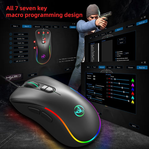 HXSJ J300 Optische RGB-Gaming-Maus - 6400 DPI - Schwarz - 44243b2e-2886-4297-aa61-6178b16ac39a_35ac340c-791c-4360-9228-d552b4726637