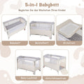 Coast Beistellbett - 5 in 1 - Rollen - Inkl. Matratze - 125 x 65 x 76 cm - Beige - 46f6d6d0d4fe5990ce4262ca29ea5d5ea7a90691_6c882c91jpg_f36328b0-03dc-4bb7-b46e-4f6cc80a7deb