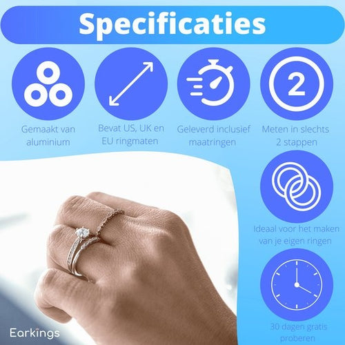 Earkings Rings Maker Schmuckherstellung Set - enthält Ring Meter, Ring Stick, Hammer, Poliertücher, Feilen, Achat Messer und Aufbewahrungstasche - Ring Größe Meter - 487a8d5f-bf50-4fe2-a0bf-6ee7bdbf882f