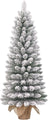 Black Box Trees Gerlos Schmaler Künstlicher Weihnachtsbaum aus Jute - H90 x Ø41 cm - Grün gefrostet - 4d854c09aa9a0ff6276d7a1d9073362df6dbdfe5_Enriched_product_image