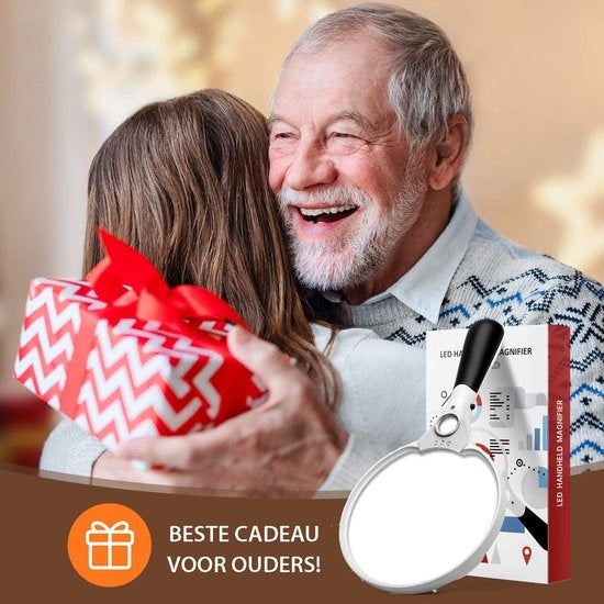8720387918317 - Safe Age® Lupe mit Beleuchtung - 3 x LED - 2x 4x 25x - Leselupe für ältere Menschen - Lupe mit LED Beleuchtung - Lupe für Erwachsene 8720387918317 - Safe Age® Lupe mit Beleuchtung - 3 x LED - 2x 4x 25x - Leselupe für ältere Menschen - Lupe mit LED Beleuchtung - Lupe für Erwachsene