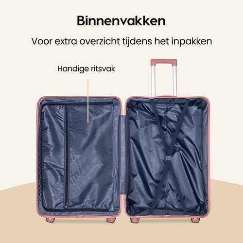 SKYCASES Urban Adventurer - Handgepäckkoffer - Zahlenschloss - 44L - Spinner-Räder - Reisekoffer mit Gepäckschloss - leichter Trolley - Pink - 58202cc778c14006d6202c04541fb83d12addce7_Enriched_product_image_f3b0b020-f5f3-4df0-9fed-03c919f77252