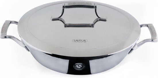 Saveur Selects - Voyage Kochtopf - Ø30 cm - Dreischicht-Edelstahl - PFAS-frei - Induktion - Backofenfest - 5a9868b289213d1de7066b61a387ba9af1645f16_Enriched_product_image