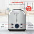 KitchenBrothers Toaster Retro - 7 Stufen - 4 Einstellungen - breite Schlitze - rostfreier Stahl - 5da206c5-73ae-4961-8ef6-f59b0f28dd81_a7a4adb1-7cdf-46be-ad77-672afbcb21ac