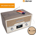 Denver - Radio - DAB/CD-Player - Bluetooth - 20 Speicherplätze - DAB /FM / AUX - MDA525 - Holz - 602e28b71f91ccf905d6310550c69a3f878f05a8_Enriched_product_image