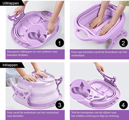 Noswo Fußbad - Fußbad zusammenklappbar - Fußbad mit Massage - Fußmassage - Lila - 622f01d63b0b8263e7724d92bbb9193ddcd8546c_Enriched_product_image_4a47f00f-36cb-42ce-8e54-7e2e2e333b02