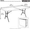Lifetime - Camping Klapptisch - Kunststoff - Weiß - 83x70x74 cm - 62f7c64d78d1b3c7f97c384eb1606972878151d3_f24b43d114e56a65a6e9e90df751ea4e_1