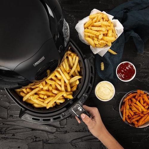 Princess Digitale Family Airfryer XXL 182050 - Heißluftfritteuse - Groß 5,2 Liter - Inklusive Gratis-Backform - 7 vorprogrammierte Programme - 1700 W - Schwarz - 637badd1b9e3443d0c47226f8ccf69a8dabadfc9_Enriched_product_image_a3fb0f90-1014-49a2-a222-ddb6ae9d3b6b