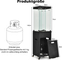 Coast Terrassenheizung Propan - 12KW - 41000BTU - Auf Rädern - 39 x 39 x 148 cm - Schwarz Race Heating Außenheizung mit Rädern 39x39x148 cm schwarz - 6d0af2d1b269ad6f04dd564d7dd5cb4e9bd2e923_3238e048092ff8cf558d3711f597457b_1_3dfae683-471c-49b6-a131-b984c7ce835c