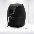 Princess Digitale Family Airfryer XXL 182050 - Heißluftfritteuse - Groß 5,2 Liter - Inklusive Gratis-Backform - 7 vorprogrammierte Programme - 1700 W - Schwarz - 6d5f03b8dd21da388af8c09aac3d8272713ebf3a_Enriched_product_image_82338d4d-0b0e-49ef-ab82-d2dd871f7de0
