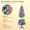 Coast Weihnachtsbaum - PVC & Metall - 240 Zweige - 120 x 39 - Grün - 70e1e73960313ddb4420f8673b92c1332eb40aa5_120_CM_Snow_Flocked_Artificial_Christmas_Tree_8