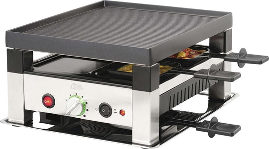 Solis 5 in 1 Tischgrill für 4 791 - Gourmet Set 4 Personen - Raclette Gourmet Set - Griddle Gourmet - Silber/Schwarz - 726312c3-ad91-467a-9e6e-e7c8711a2a59_9d7df0b7-0dbd-4dbb-8283-69cbbf4c92de