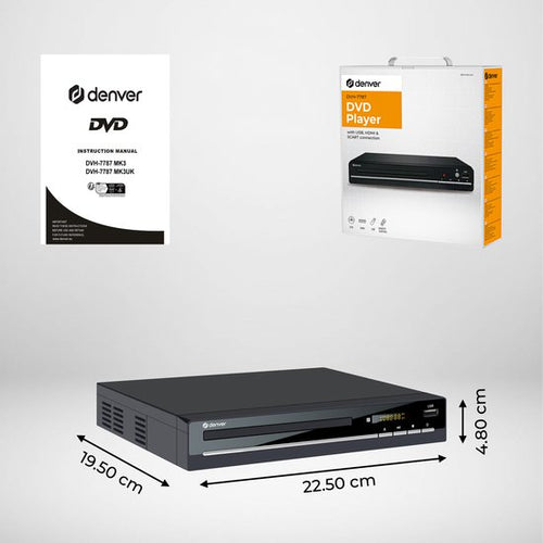 Denver - DVD/CD-Player - 1080P FULL HD - Dolby Digital Decoder - mit HDMI - Schwarz - 75811c0c172bddd12379f642962a6a25cc9e1df2_Enriched_product_image