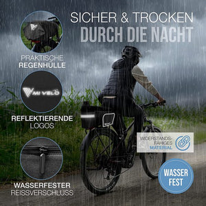MIVELO - Gepäckträgertasche - Gepäcktasche Fahrrad - erweiterbar bis 20 l - wasserdicht - 20 l schwarz - 7698e43eac68c2edac22892ef33b972d7d6f853b_Enriched_product_image