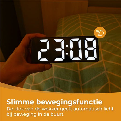 Nuvance - Digitaler Wecker - Digitaluhr - Wecker für Kinder & Erwachsene - Reisewecker - Schlafzimmer - Led-Wecker digital - Wecker - Schwarz - 76bcea1249c0774cf9881132b927c3f570c74b14_Enriched_product_image