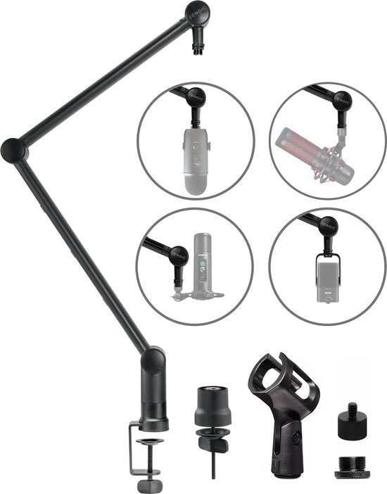 Sensic SA 20 Mikrofonarm ohne Mikrofon - Boom Arm - Mikrofonstativ - Mikrofonständer - Silent Movement - 78659f3677e338aaf5919d70da66e4b766d8c3b9_Enriched_product_image