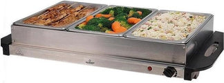 Excellent Electrics - Elektrischer 2-in-1-Edelstahl-Buffetwärmer (300W) -3x2,5 Liter - 7a050f94-247c-488d-a063-4309e6a91e6e