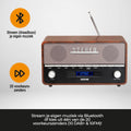 Denver DAB Radio - Retro Radio XL - DAB+/ FM Radio - Bluetooth - Dimmbar - 100W - Batterien & Netz - DAB36 - Holz - 7c1bb3e8-88e2-45b2-8cd6-7f839534faae_444738df-fd78-4c10-a725-eb356639b0de