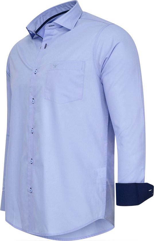 7435103329384 - Italia - Herren Stretch Hemd Milano - Blau - Größe XXL 7435103329384 - Italia - Herren Stretch Hemd Milano - Blau - Größe XXL