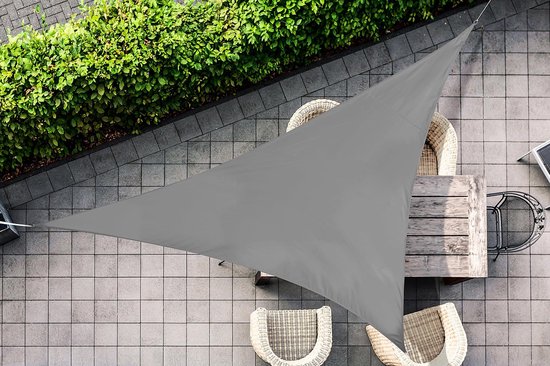 Feel Home - Schattentuch - Sonnenschutz - Dreieck - 3,6 m - Dunkelgrau - 853b3363e3923c2ea98fef7f028c1cd7446365e9_Enriched_product_image