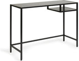 Lifa Living - Industrie-Schreibtisch - Schwarz - Metall - MDF - mit Sockel - Schlichtes Design - 100 x 36 x 76 cm - 86487e8b83e98f9650a9db2df399e6e1ba4fcf6a_Enriched_product_image