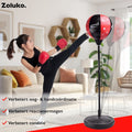 Zoluko Boxball auf Fuß für Kinder - Inkl. Boxhandschuhe und aufblasbare Pumpe - Höhenverstellbar - Für drinnen und draußen - Boxball auf Ständer - Boxtrainer - Boxstange - Boxset Kinder - Boxball stehend - Boxen - Heimsport - Schwarz/Rot - 8789d540e76a630e5be9dec4072a0d89698a61ef_Enriched_product_image_bb4c272a-4b64-4c91-8e75-95b93180c6e2