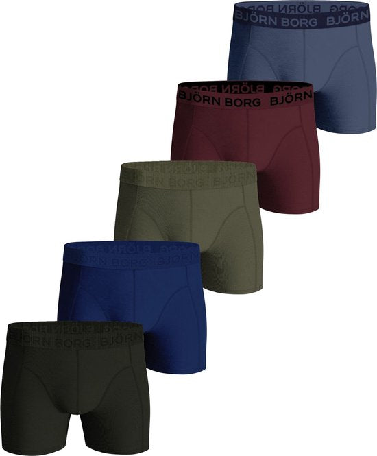 Björn Borg Cotton Stretch Boxershorts - Herren Boxershorts in normaler Länge (5er-Pack) - mehrfarbig - 88c18d9834ea3d7471a22eb318ccfb42230d0a92_Enriched_product_image