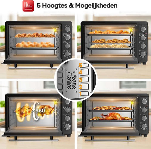 TurboTronic EV45 Freistehender Backofen - 45L - Schwarz - 8d4424c9f5a949ee86e88d257d1bb643626df2b9_Enriched_product_image