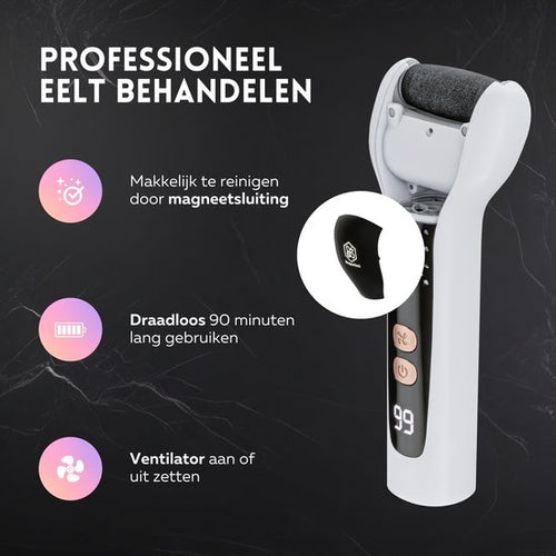 Beeperfect® Elektrischer Hornhautentferner - Mit Vakuumsystem - Fußfeile - Hornhautfeile - IPX7 Wasserdicht - Inklusive 6 Rollen - Kostenloses Pediküreset - 92b24dc241572de2e8b26ed308fc039dead8338d_Enriched_product_image