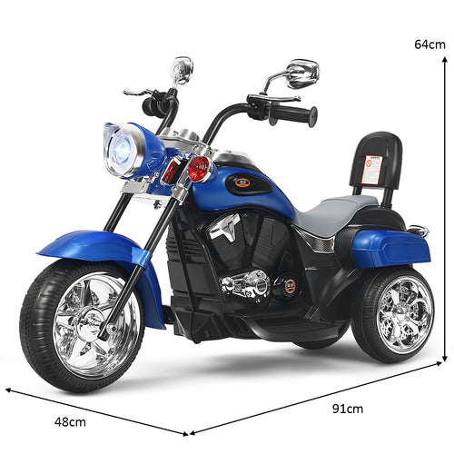 Coast 6V Elektro-Motorrad mit verstellbarem Scheinwerfer Motorrad mit Musik 91 x 48 x 64 cm blau + schwarz - 9876cdde-fa2a-4e0e-973f-74b8c5d49366_fcd93e98-adbb-43fd-a5b8-81863ff760e3