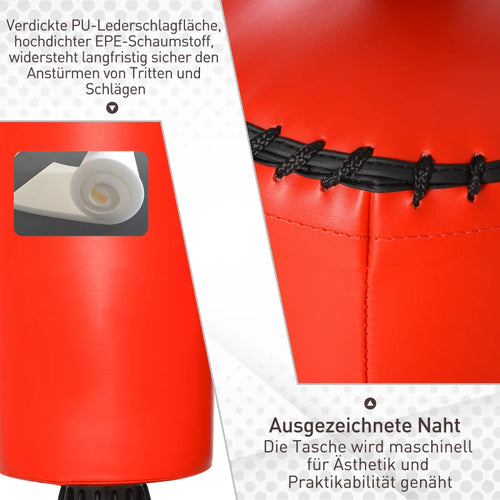 HOMCOM Boxsack - Stehend - 360° drehbar - 88 x 48 x 160cm - Rot - 9a83bf7f0ed0451e6014ddfbba276fa98c4943b5_V9b7e0178a715c3a7_jpg