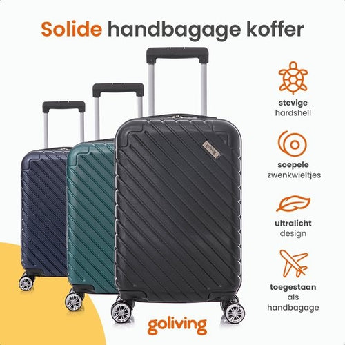 Goliving - Handgepäckkoffer mit Rollen - Trolley - Leichtgewicht - TSA-Schloss - gepolsterter Innenraum - 38 Liter - 55 x 35 x 23 cm - Blau - 9e43066a-46f7-4705-85b7-6491d4fc3ce1_8fa78592-8dfb-4a39-a9cd-687c79f62e97