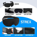 Strex Luxus Schlafmaske - 3D Ergonomisch - 100% Verdunkelung - Memory Schaumstoff - Schlafmaske - Augenmaske - a096b43c-1dfd-430c-a76c-e84c4a4e5b07_1792bc47-3e5e-40a0-98e5-b64ea9f1934e