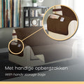 Orange Donkey, Couchbezug Sofabezug Love Seat - 223x177 cm - Braun/Creme - Hundedecke - Sofabezug - Couchbezug Hund/Katze - Wasserabweisender Möbelbezug - a0c941be9317fa50be41182f918b9697a085794c_Enriched_product_image