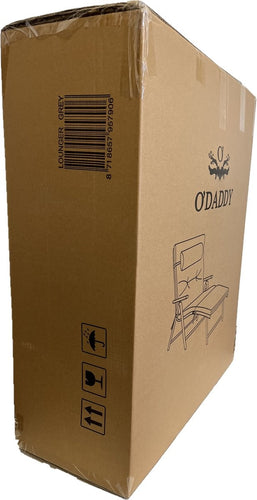 O'DADDY Liege - Liege klappbar - Grau - Sonnenliege mit Kopfstütze - Liegestuhl 183 x 60 x 39 - Gartenliege inklusive Liegekissen - a23e46f2-c0e5-4100-b975-20872668a918_9b551464-e17c-41e6-b166-c8698a651417