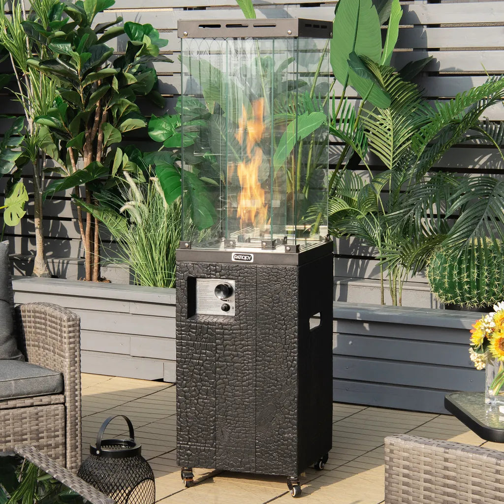 Coast Terrassenheizung Propan - 12KW - 41000BTU - Auf Rädern - 39 x 39 x 148 cm - Schwarz Race Heating Außenheizung mit Rädern 39x39x148 cm schwarz - a42de8308eceb2e4f24fd3d21e0dc1dae24c783b_55205871a0585984269d5be6157becaf_1_dabeb6db-e84c-4652-a820-f5bcb53ace2e