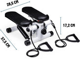 Umbro Stepper Fitness - Heimtrainer - Stepper mit Widerstandsbändern - Elektrische Anzeige - Schwarz/Weiß - a58049a4d6db8e0c3648342f2d253f2cae3d8d93_Enriched_product_image